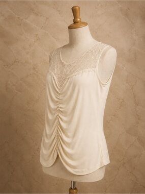 Denise Cruz Tank Top in Cream size M